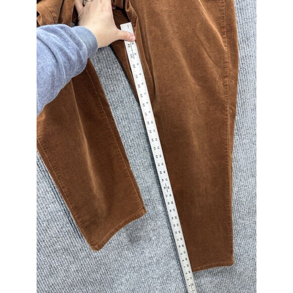 J. Jill Corduroy Pants Womens 2X Brown Pull On Straight Leg Pockets High Rise - Picture 8 of 10